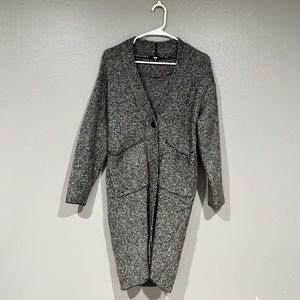 Uniqlo Houndstooth Knitted Coat
